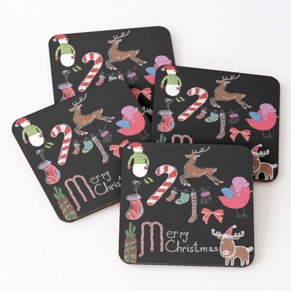 Item preview, Merry Christmas Doodles Pattern Cute Snowman Snowflake Xmas Elk Santa Candy For Woman  designed and sold by catchyology.