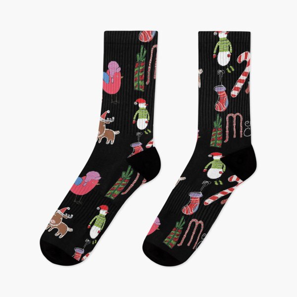 Item preview, Merry Christmas Doodles Pattern Cute Snowman Snowflake Xmas Elk Santa Candy For Woman  designed and sold by catchyology.