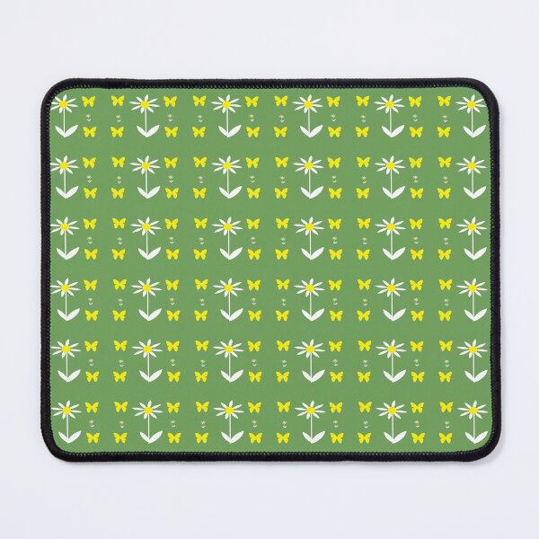 Item preview, White Daisies and Yellow Butterflies designed and sold by Karen Thomson.