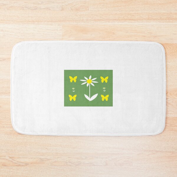 Item preview, White Daisies and Yellow Butterflies designed and sold by Karen Thomson.