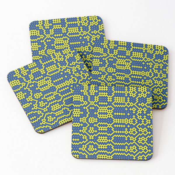 Item preview, Coloured hitomezashi stitch pattern designed and sold by Maths-4-Nerds.