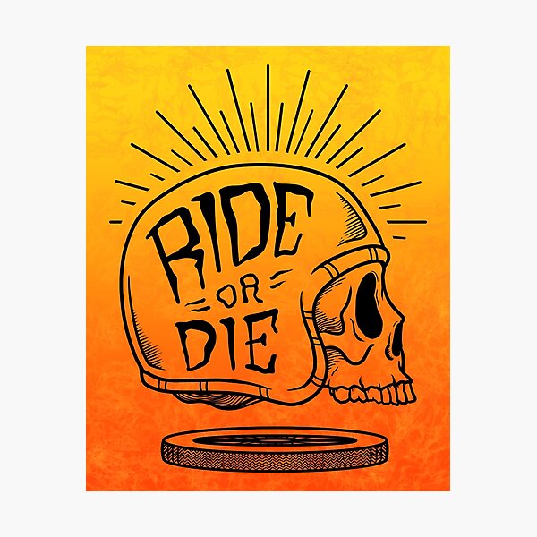 Item preview, Ride or Die (Gradient) designed and sold by SoulArtLove.