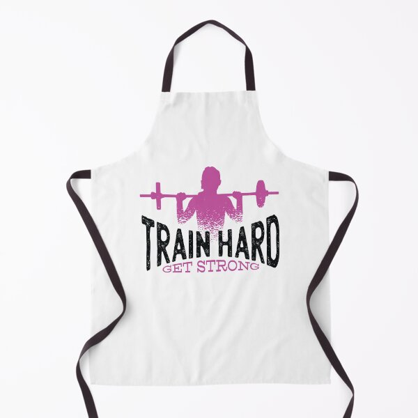 Item preview, Train Hard Get Strong Womens Workout Saying Pink Gym Design design designed and sold by CreatedByHeidi.