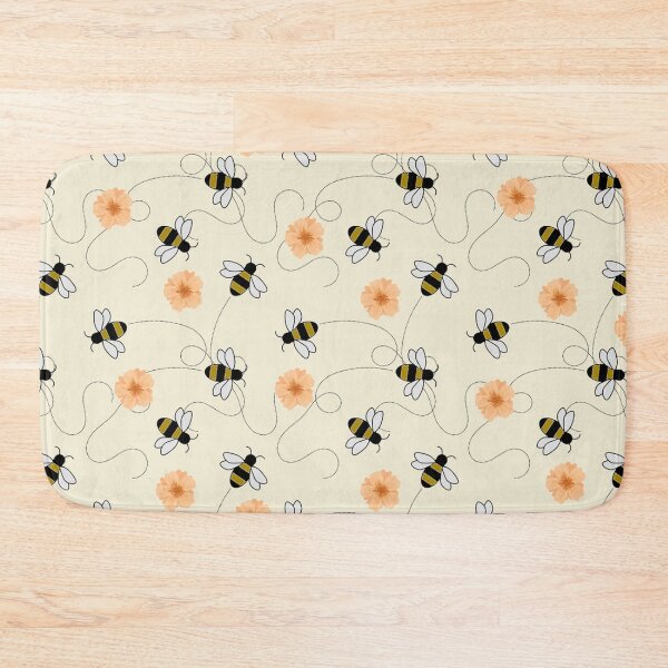 Item preview, Honeybees and Orange Flowers designed and sold by silviaol.