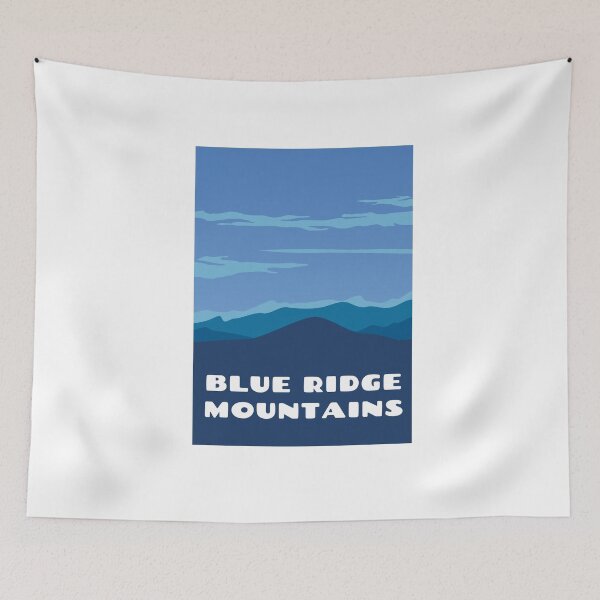 Item preview, Blue Ridge Mountains Classic Art | Blue Skies Print View designed and sold by CuddleStore.