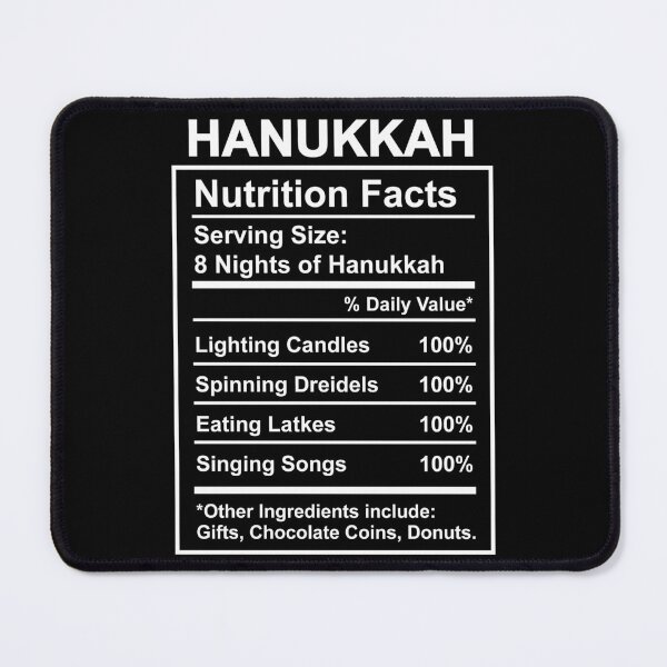 Item preview, Funny Hanukkah 2021 Nutrition Facts for Women Jewish Holiday designed and sold by NUMAcreations.