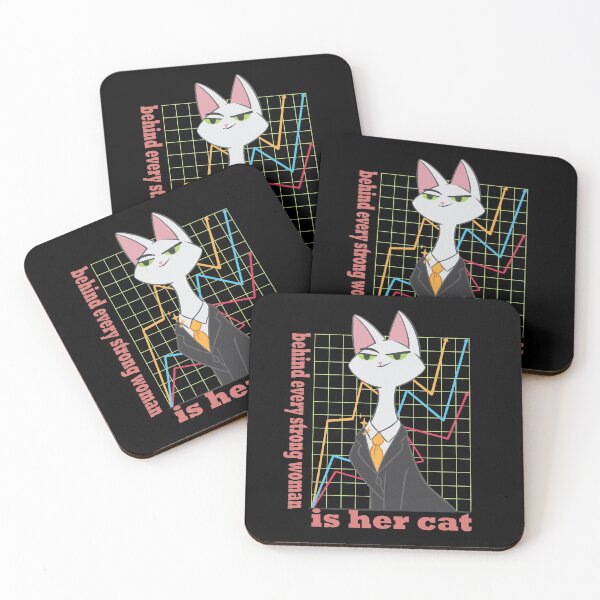 Item preview, Behind Every Strong Woman Is Her Cat designed and sold by solimangomaa.