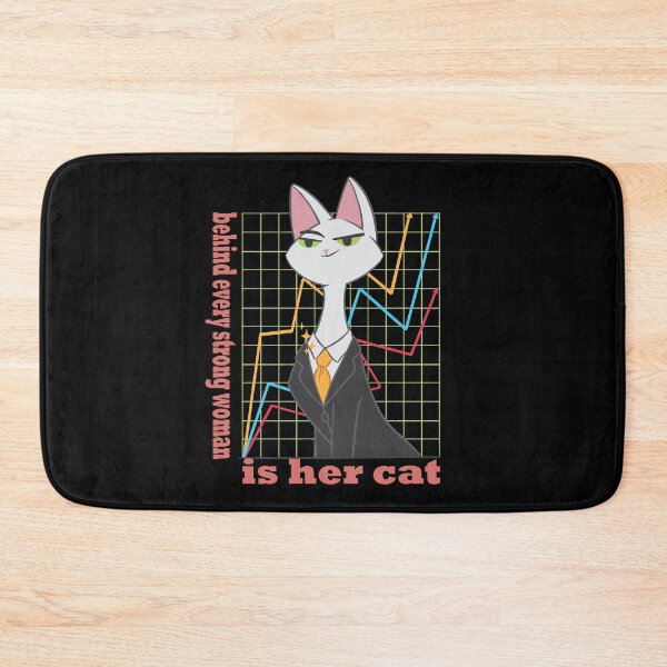 Item preview, Behind Every Strong Woman Is Her Cat designed and sold by solimangomaa.