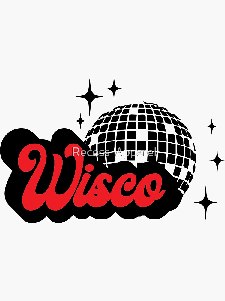 Wisco Disco Sticker for Sale by Recess Apparel
