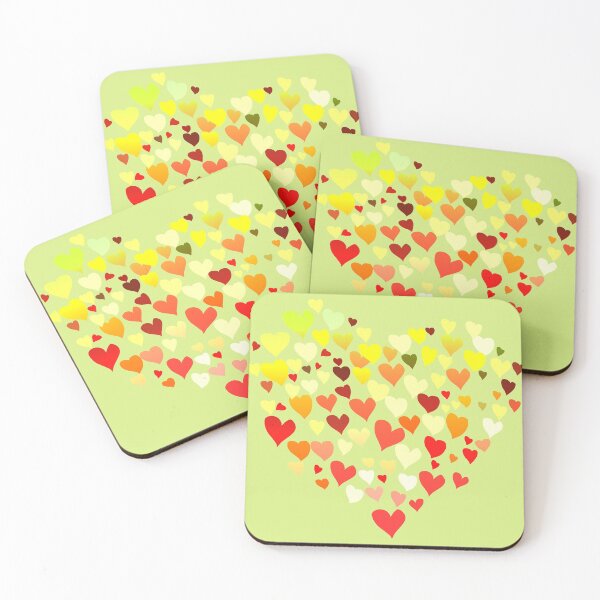 Item preview, Heart by Heart Yellows, Reds and Greens designed and sold by MC Art Studio.