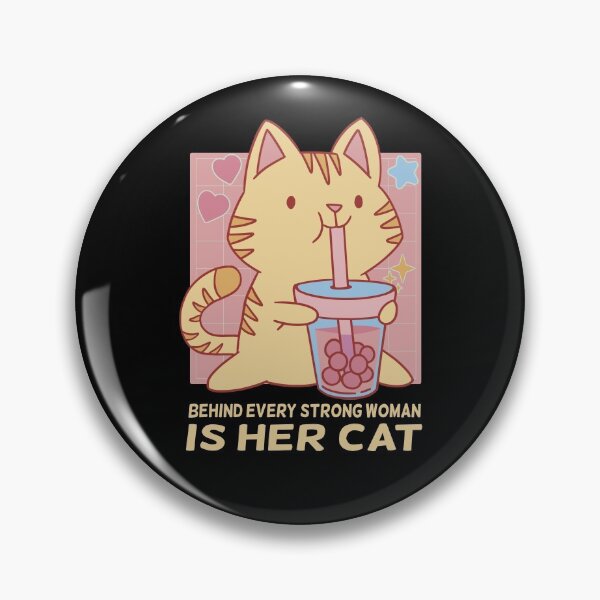 Item preview, Behind Every Strong Woman Is Her Cat designed and sold by solimangomaa.