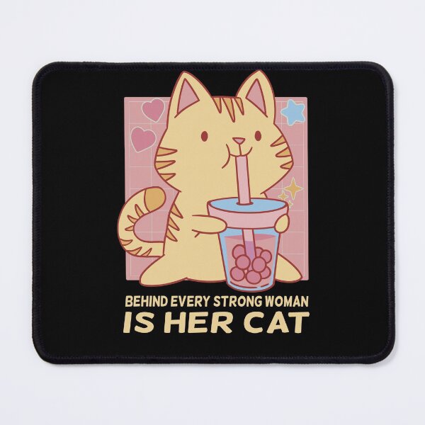 Item preview, Behind Every Strong Woman Is Her Cat designed and sold by solimangomaa.