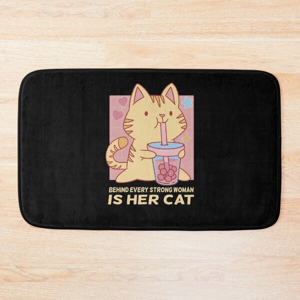Item preview, Behind Every Strong Woman Is Her Cat designed and sold by solimangomaa.