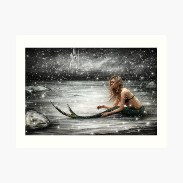 Winter Mermaid Art Print