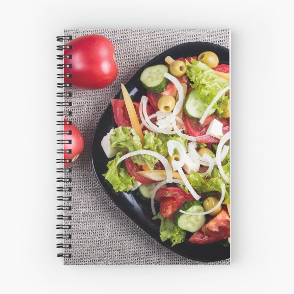 Item preview, Top view of a small plate of salad made from natural raw vegetables designed and sold by vladromensky.