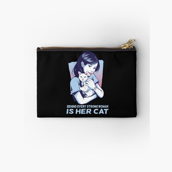 Item preview, Behind Every Strong Woman Is Her Cat designed and sold by solimangomaa.