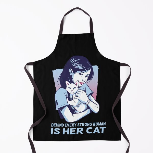 Item preview, Behind Every Strong Woman Is Her Cat designed and sold by solimangomaa.