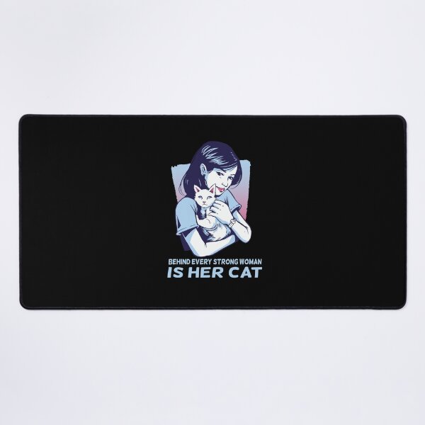 Item preview, Behind Every Strong Woman Is Her Cat designed and sold by solimangomaa.