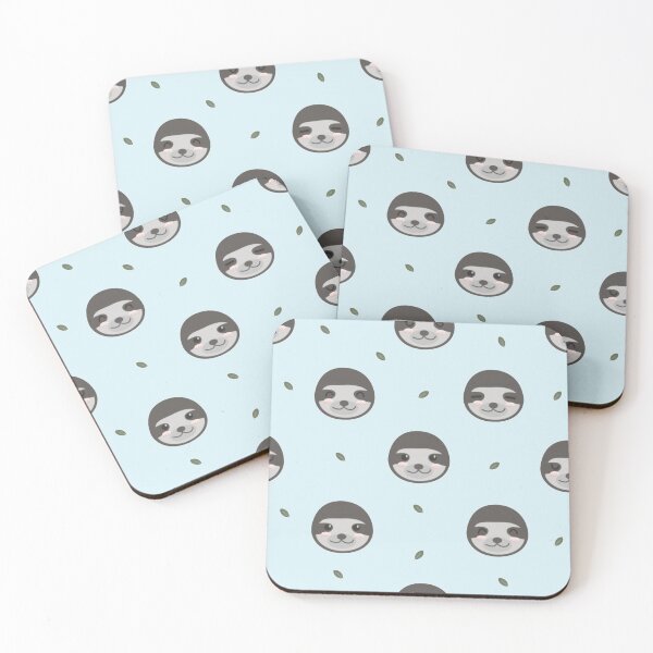 Item preview, Sloth Pattern designed and sold by kawaiistudio.