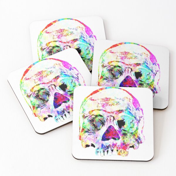 Item preview, Orthopedic Art skull multicolor designed and sold by UnseenCreations.