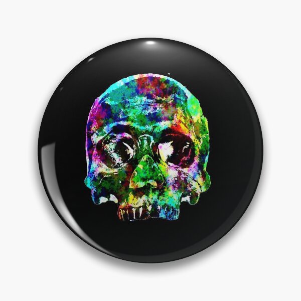 Item preview, Orthopedic Art skull multicolor design designed and sold by UnseenCreations.