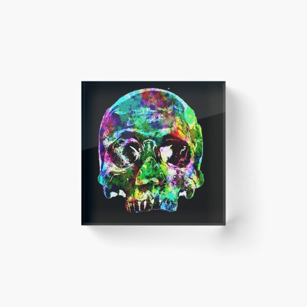 Item preview, Orthopedic Art skull multicolor design designed and sold by UnseenCreations.