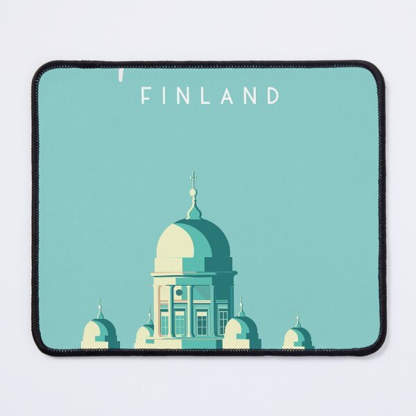 Item preview, Helsinki Finland church travel poster designed and sold by Arctic frame studio.