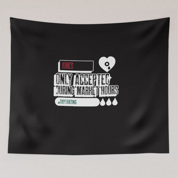 Item preview, Jokes only accepted during market hours - Trading lover - Unique gift for stock market, crypto, options trader, forex traders and day traders designed and sold by TradingTeesKids.