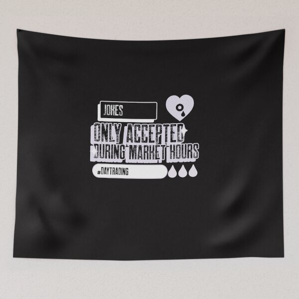 Item preview, Jokes only accepted during market hours - Trading lover - Unique gift for stock market, crypto, options trader, forex traders and day traders designed and sold by TradingTeesKids.