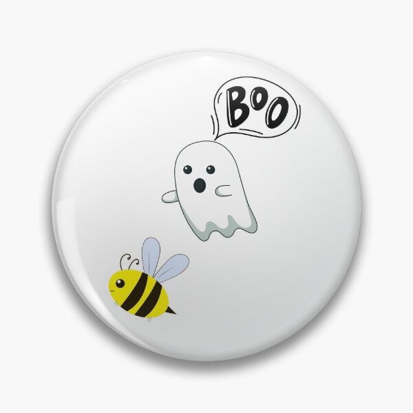 Item preview, Boo and bees art Ghost caching Bees designed and sold by MindOfCreation.