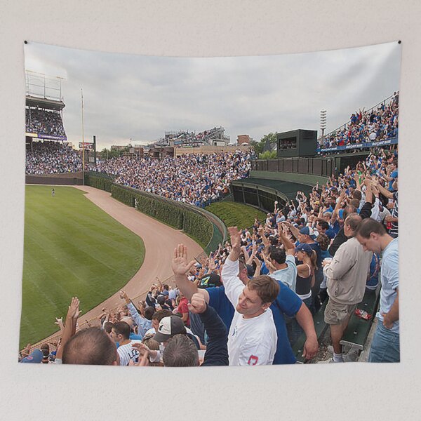 Item preview, Wrigley Bleachers, Bleacher Bums, Outfield Bleachers, Waveland Ave, Chicago Baseball Stadium, Ivy covered walls, old ballparks, Old stadiums designed and sold by Nostrathomas66.