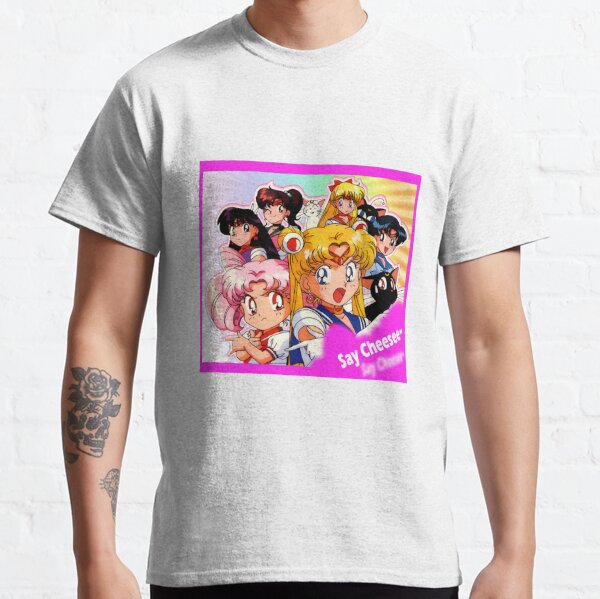 Sailor Moon Chibiusa Tsukino Sailor Moon Cartoon Anime Cute Japanese Women white Tee Sleeve Cute Tee Shirt