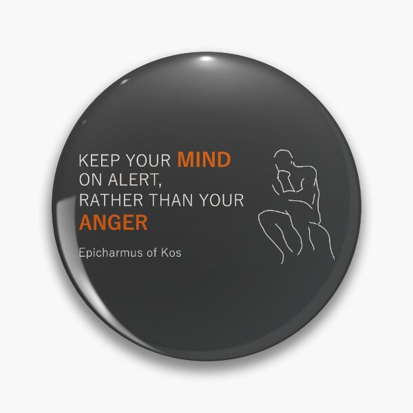 Item preview, Epicharmus Anger Quote Dark designed and sold by grphilosopher.