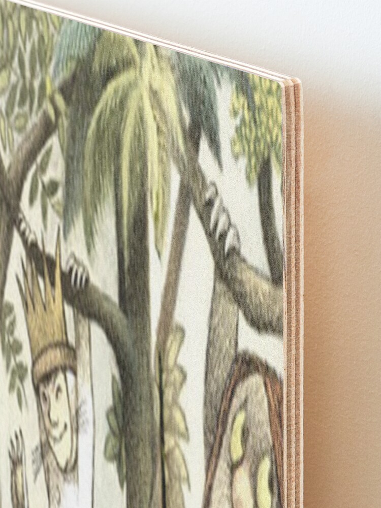 Alternate view of Wild Things Romp, Max Mounted Print