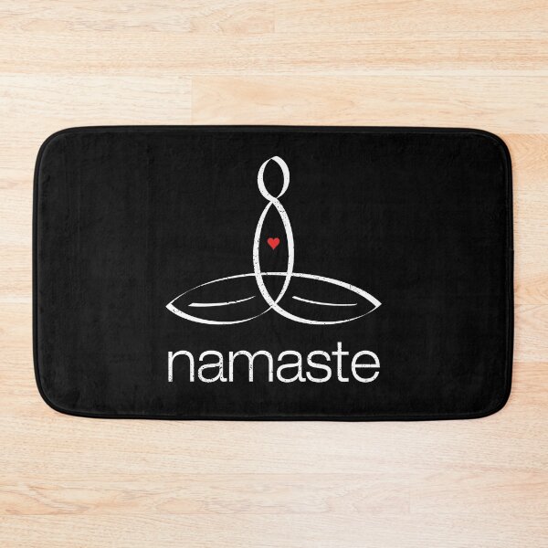 Item preview, Yoga Meditator with "Namaste" in plain text designed and sold by Mindful-Designs.