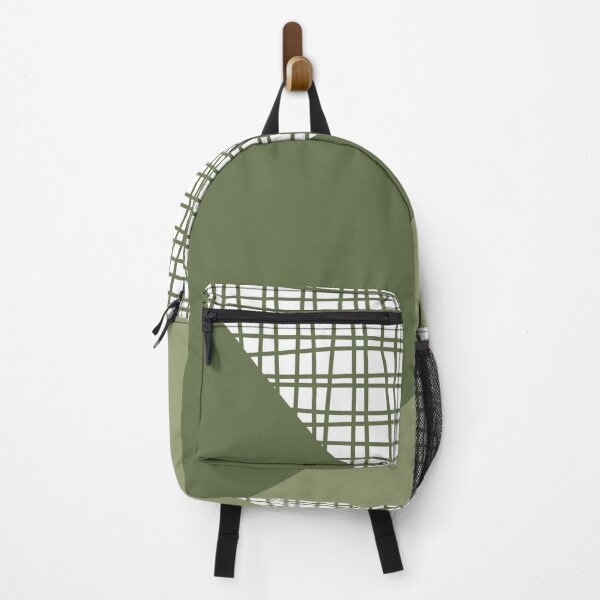 Item preview, Nordic Color Block Sage Olive Green White designed and sold by Delinda Graphic Studio.