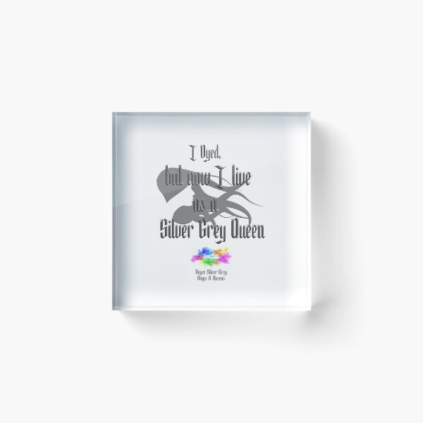 Item preview,  Live as a silver grey queen [Black logo] designed and sold by markyboyce247.