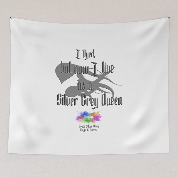 Item preview,  Live as a silver grey queen [Black logo] designed and sold by markyboyce247.