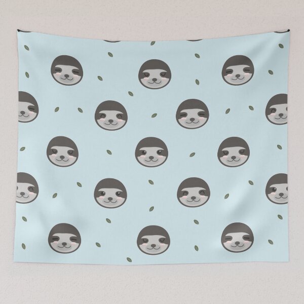 Item preview, Sloth Pattern designed and sold by kawaiistudio.