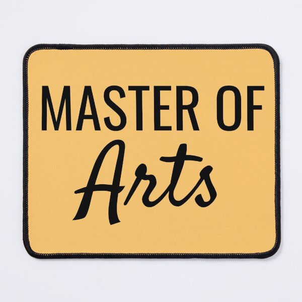 Item preview, Master of Arts Block and Cursive University Text Design designed and sold by SarahJisri.