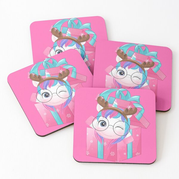 Item preview, Christmas Cute Unicorn Face Horns Glasses Box designed and sold by Ross-Sergey.