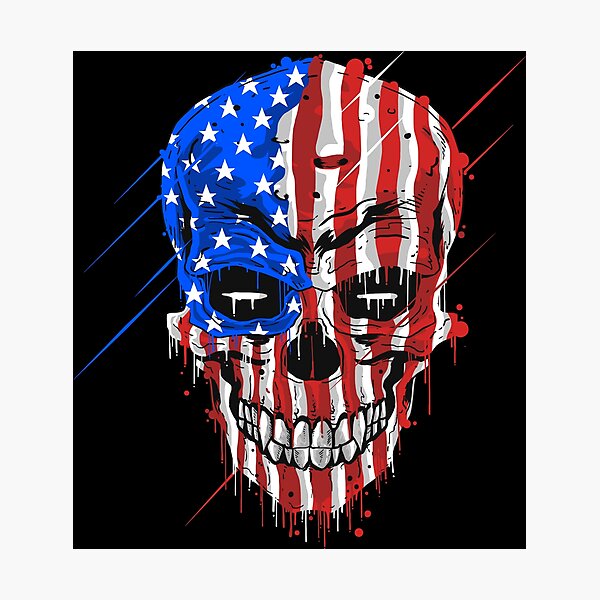 Item preview,  Skull Art  Digital style Aggressive  Vintage designed and sold by AEGMEDIA.