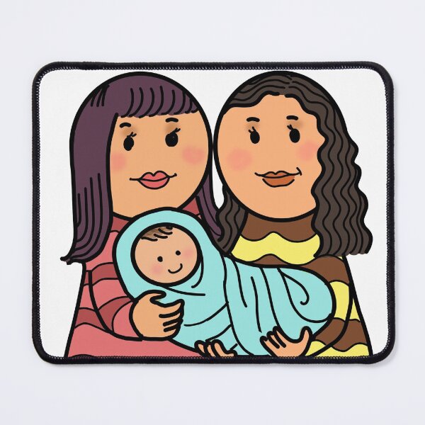 Item preview, Happy Young Lesbian Family designed and sold by Nalidsa Sukprasert.