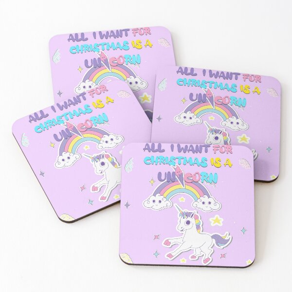 Item preview, all i want for christmas is a unicorn designed and sold by JAFEart.