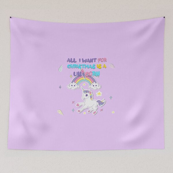 Item preview, all i want for christmas is a unicorn designed and sold by JAFEart.