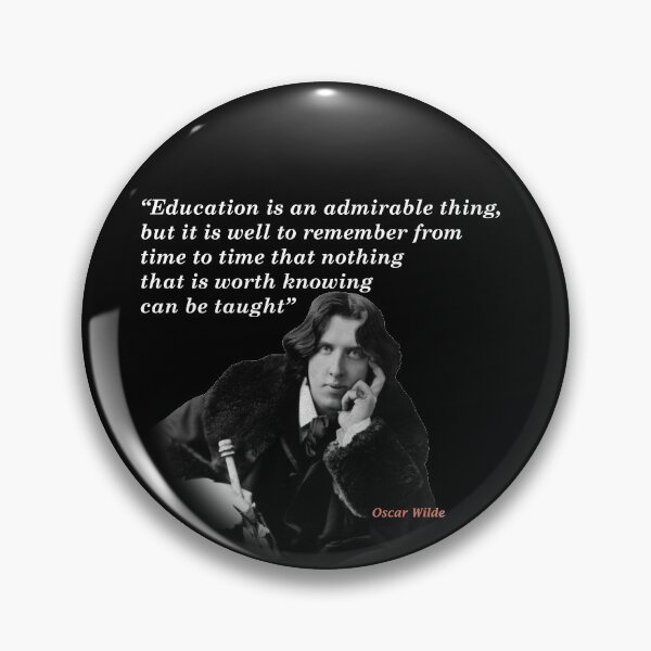 Item preview, Oscar Wilde Quote On Education designed and sold by My Photo Shop.