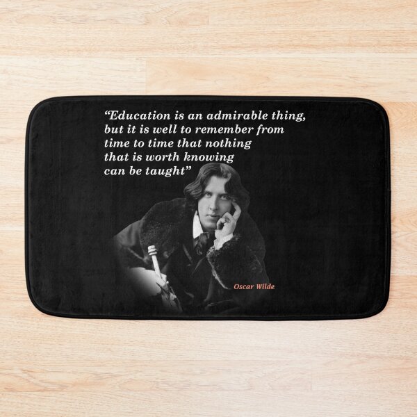 Item preview, Oscar Wilde Quote On Education designed and sold by My Photo Shop.