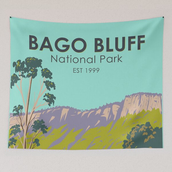 Item preview, Bago Bluff National Park Australia Vintage designed and sold by KrisSidDesigns.