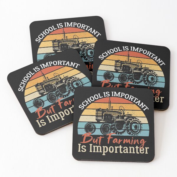Item preview, School Is Important But Farming Is Importanter, Gift Idea For Farmers designed and sold by AEOPIN.