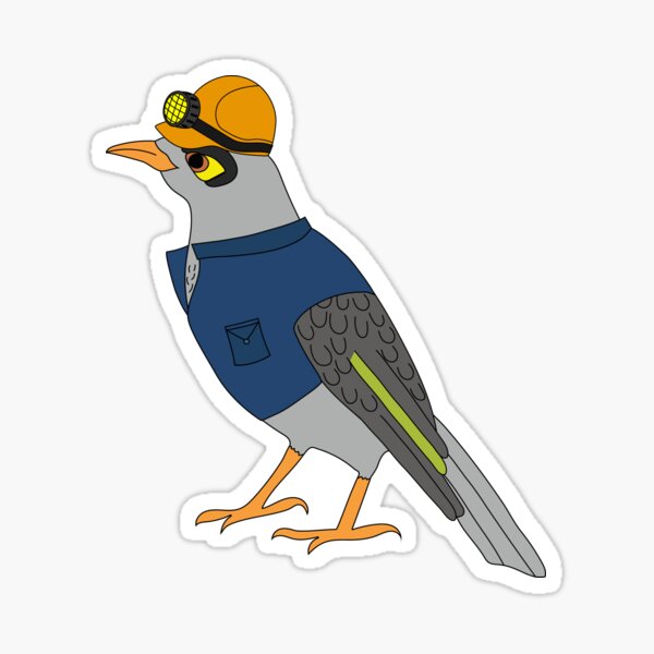 Item preview, Noisy miner FIFO on White designed and sold by Digitaldingo.